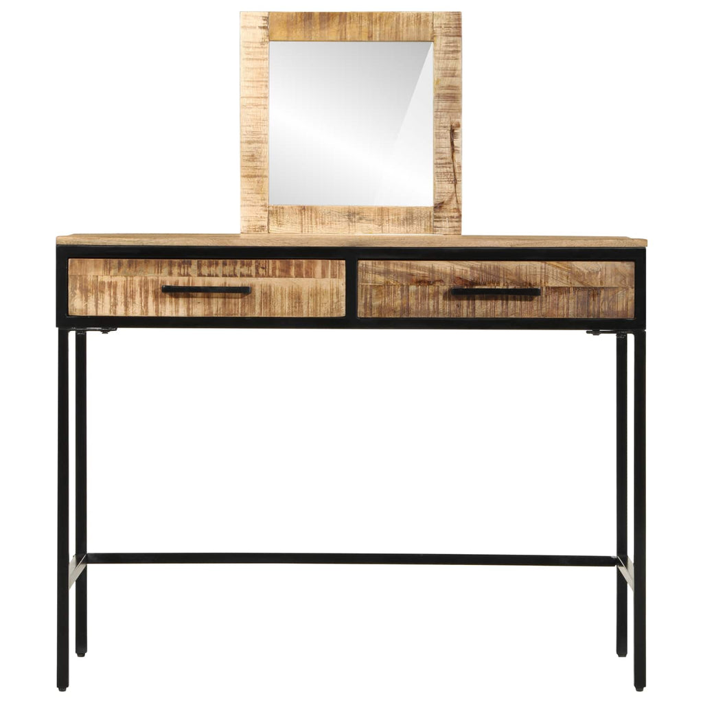 vidaXL Schminktisch Braun 100 x 40 x 120 cm Massivholz Mango