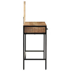 vidaXL Schminktisch Braun 100 x 40 x 120 cm Massivholz Mango