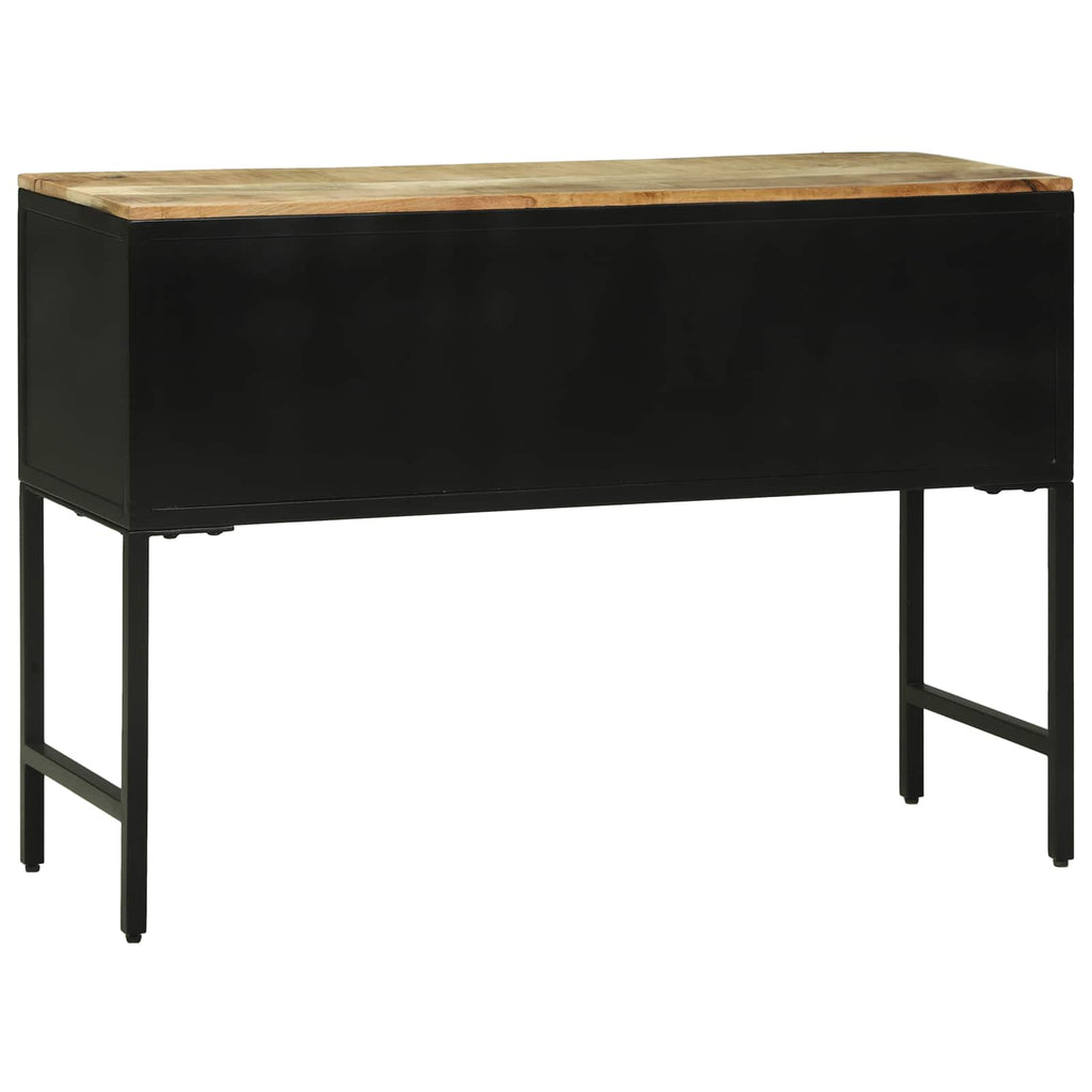 vidaXL Konsolentisch mit Tür Braun 100 x 35 x 70 cm Massivholz Mango