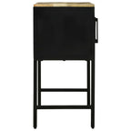 vidaXL Konsolentisch mit Tür Braun 100 x 35 x 70 cm Massivholz Mango