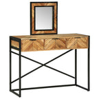 vidaXL Schminktisch Braun 100 x 40 x 120 cm Massivholz Akazie