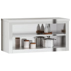vidaXL Küchen-Wandschrank mit Ablage Edelstahl