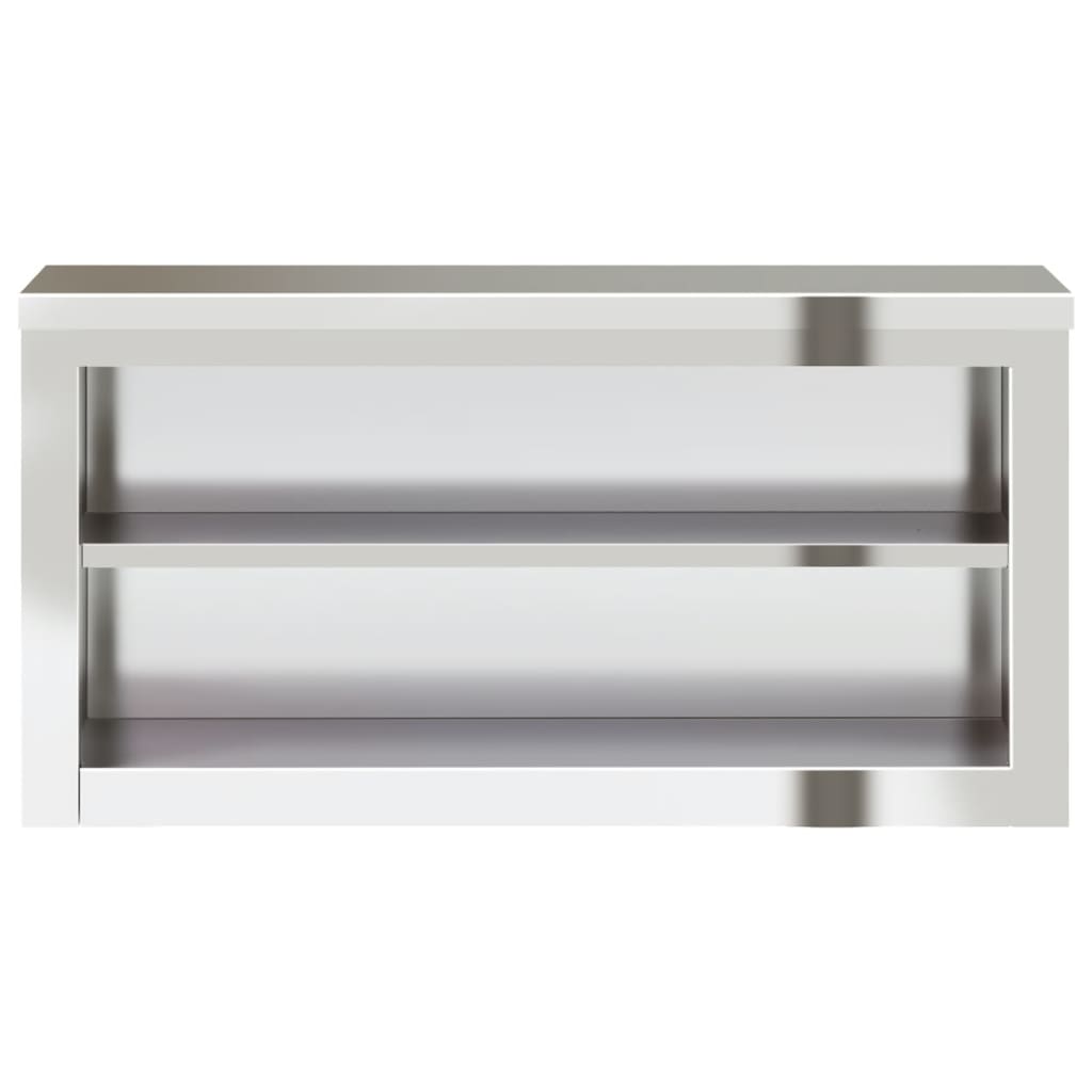 vidaXL Küchen-Wandschrank mit Ablage Edelstahl