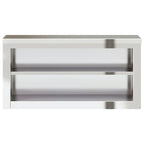 vidaXL Küchen-Wandschrank mit Ablage Edelstahl