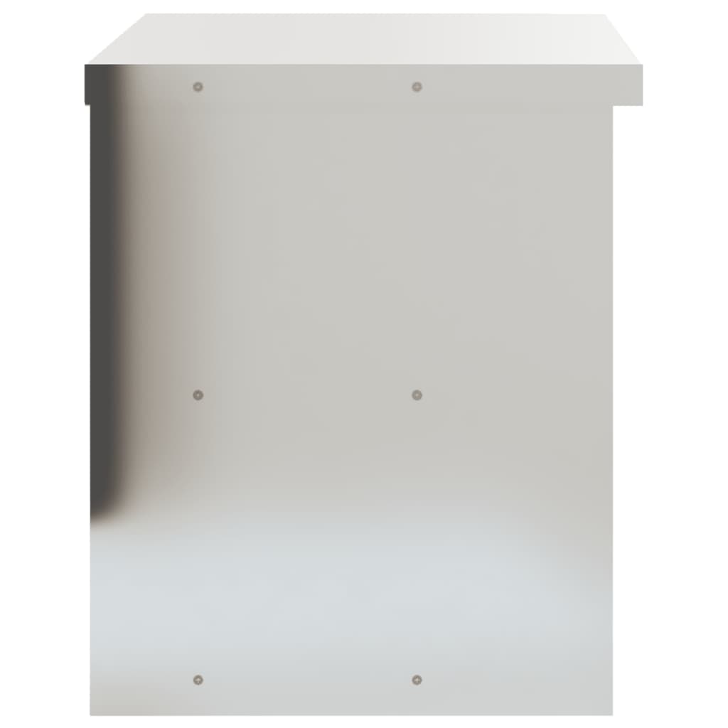 vidaXL Küchen-Wandschrank mit Ablage Edelstahl