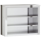 vidaXL Küchen-Wandschrank mit Ablagen Edelstahl