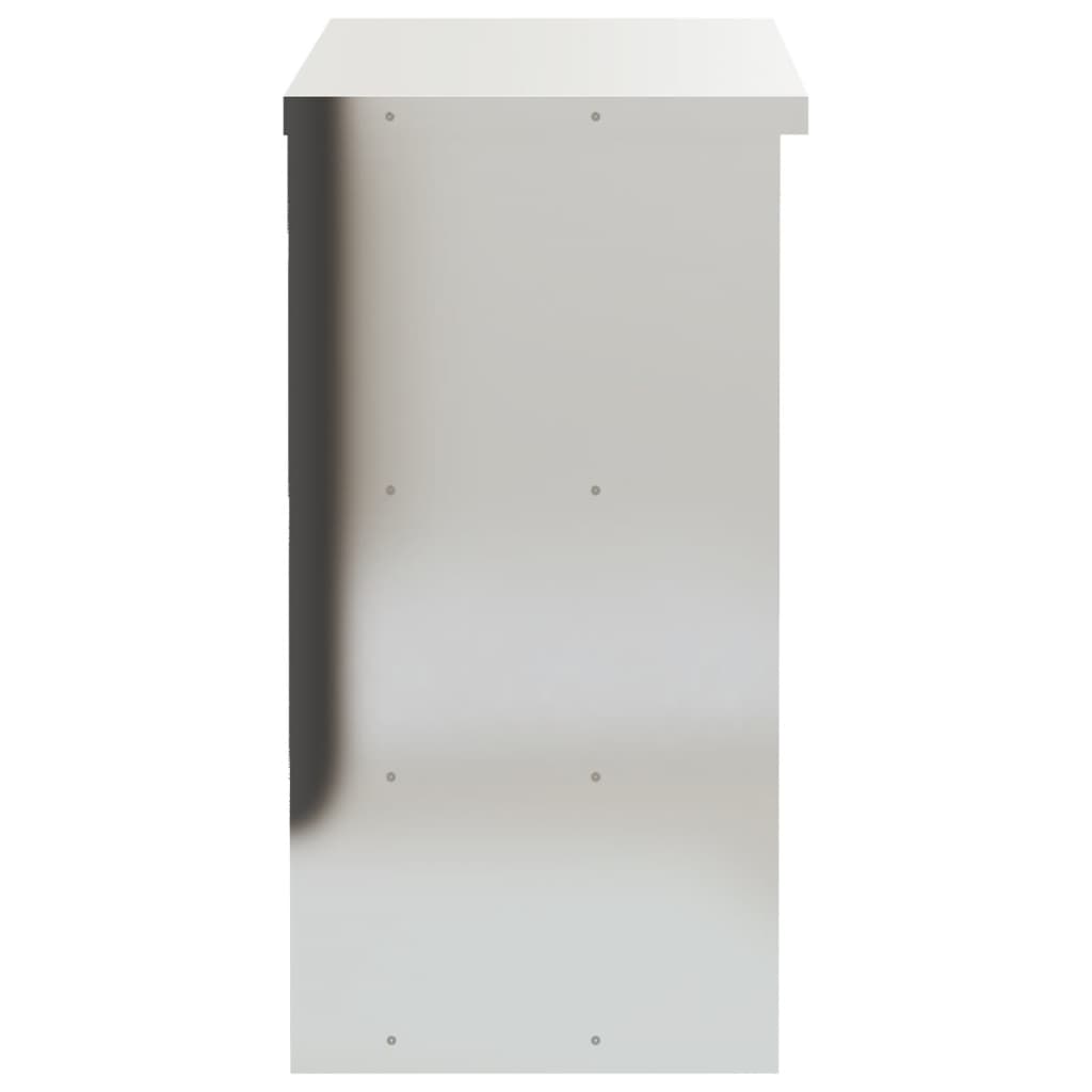 vidaXL Küchen-Wandschrank mit Ablagen Edelstahl
