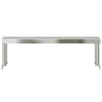vidaXL Aufsatzboard für Küchentisch 110x30x35 cm Edelstahl