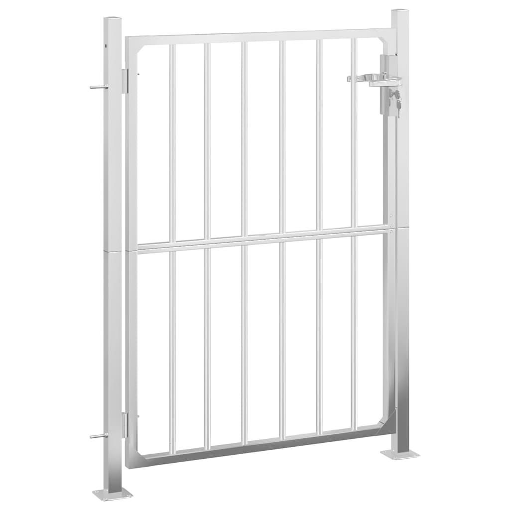 vidaXL Gartentor 100 x 145 cm Edelstahl