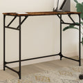 vidaXL Schreibtisch Räuchereiche 100x45x76 cm Holzwerkstoff und Stahl