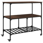 vidaXL Küchenwagen Braun Eichen-Optik 100x50x95 cm Holzwerkstoff