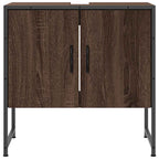 vidaXL Waschbeckenunterschrank Braun Eichen-Optik 60x33x60 cm