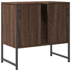 vidaXL Waschbeckenunterschrank Braun Eichen-Optik 60x33x60 cm