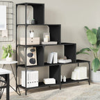 vidaXL Bücherregal 4 Etagen Schwarz 139x33,5x149 cm Holzwerkstoff