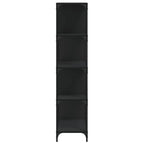 vidaXL Bücherregal 4 Etagen Schwarz 139x33,5x149 cm Holzwerkstoff