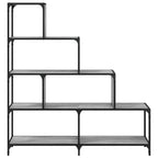 vidaXL Bücherregal 4 Etagen Grau Sonoma 139x33,5x149 cm Holzwerkstoff