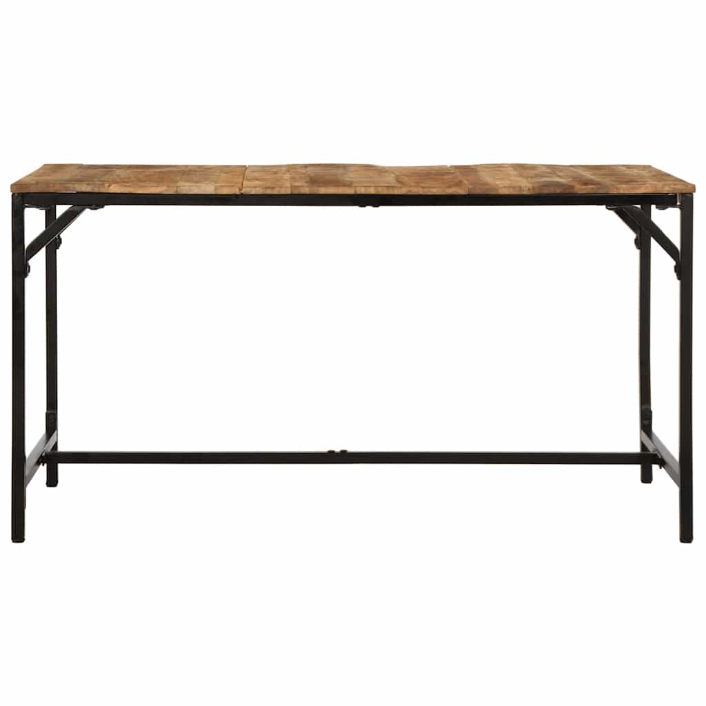 vidaXL Esstisch 140x70x75 cm Raues Massivholz Mango
