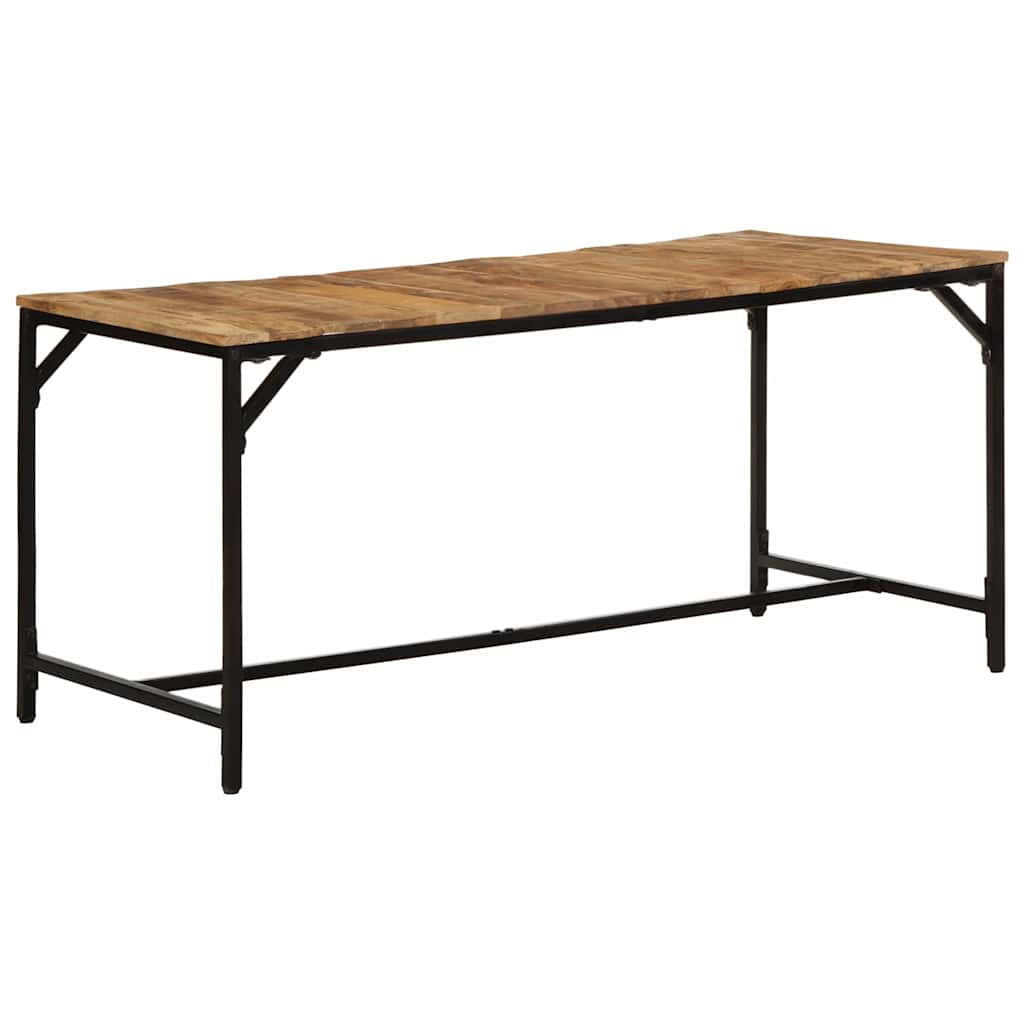 vidaXL Esstisch 140x70x75 cm Raues Massivholz Mango