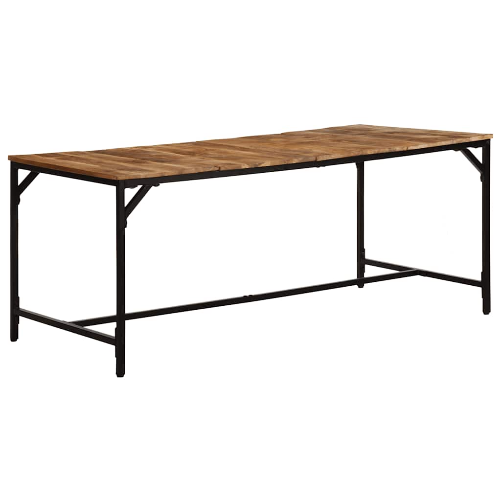 vidaXL Esstisch 140x70x75 cm Raues Massivholz Mango