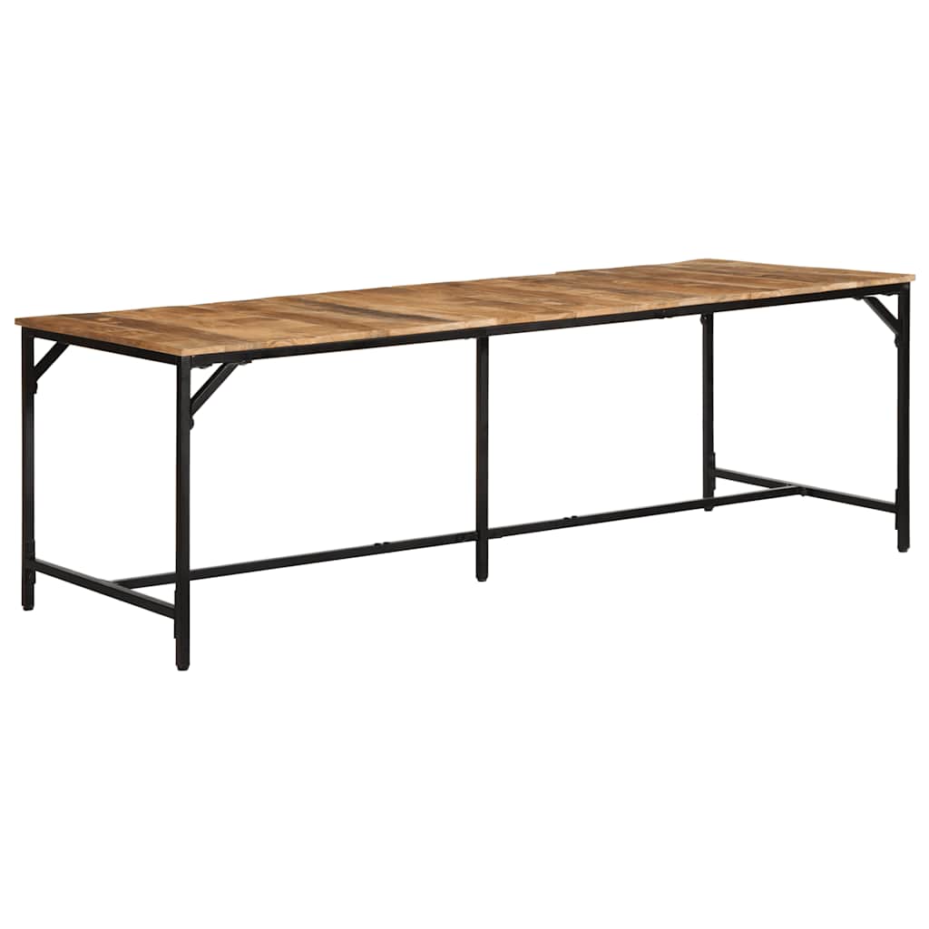 vidaXL Esstisch 140x70x75 cm Raues Massivholz Mango