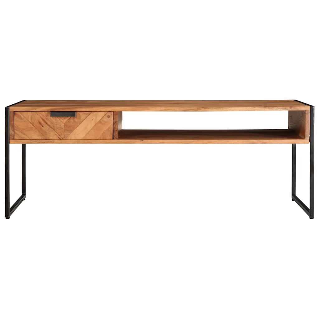 vidaXL Couchtisch 110x55x40 cm Massivholz Akazie