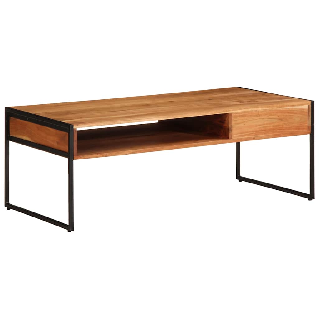 vidaXL Couchtisch 110x55x40 cm Massivholz Akazie
