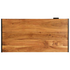 vidaXL Couchtisch 110x55x40 cm Massivholz Akazie
