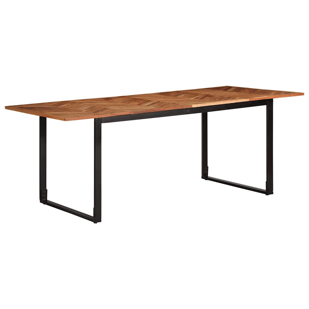 vidaXL Esstisch 140x70x75 cm Massivholz Akazie