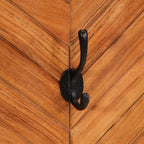 vidaXL Wandgarderobe 2 Stk. 35x1x90 cm Massivholz Akazie
