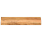 vidaXL Wandregale 2 Stk. 30x20x3,5 cm Massivholz Akazie