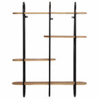 vidaXL Wandregal 90x20x116,5 cm Raues Massivholz Mango