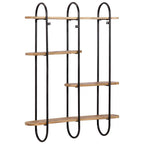 vidaXL Wandregal 90x20x116,5 cm Raues Massivholz Mango