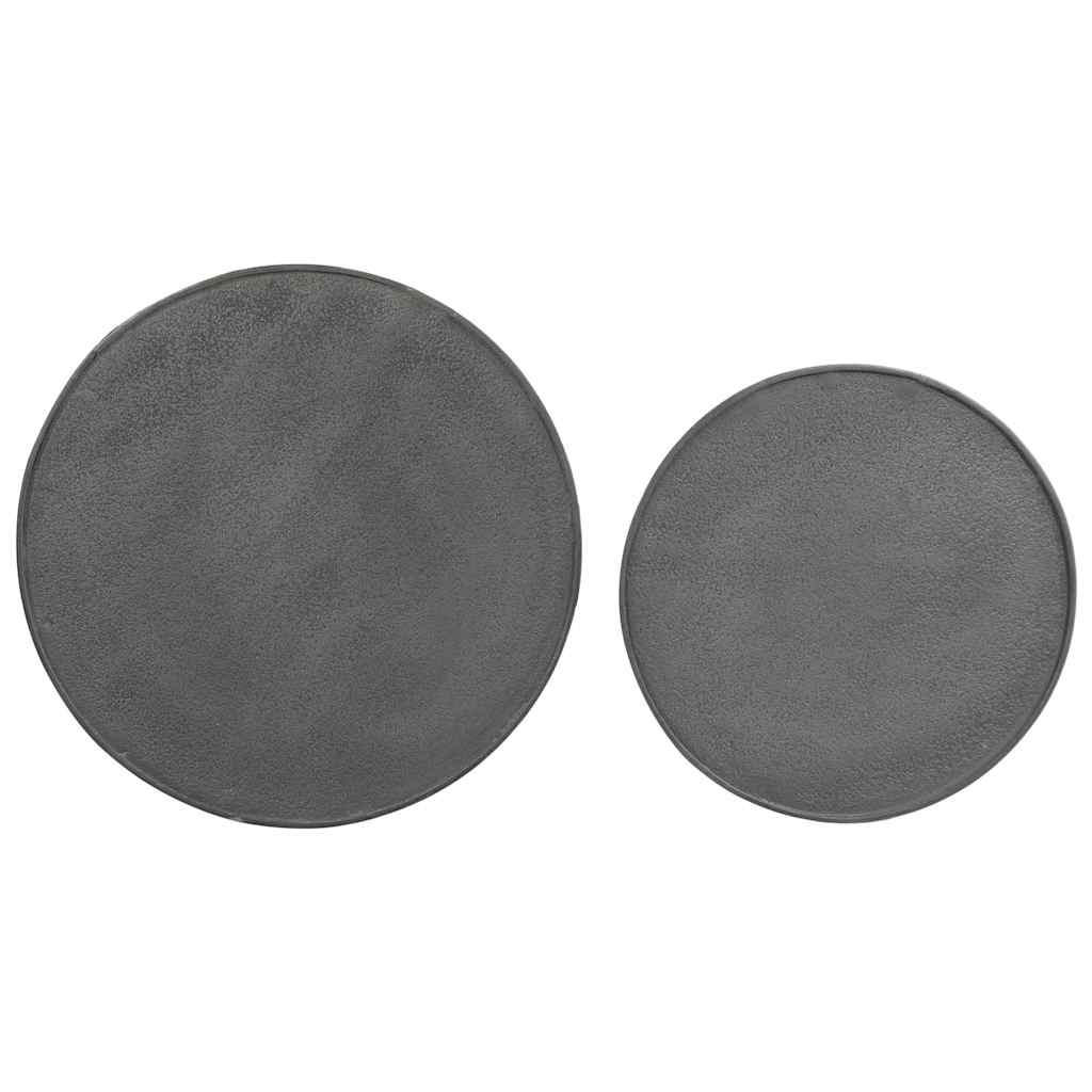 vidaXL Couchtisch 2 Stk. Schwarz Holzwerkstoff
