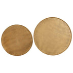 vidaXL Couchtisch 2 Stk. Golden Holzwerkstoff