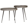 vidaXL Couchtisch 2 Stk. Silbern Holzwerkstoff