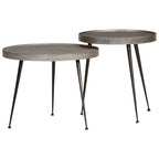 vidaXL Couchtisch 2 Stk. Silbern Holzwerkstoff