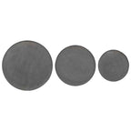 vidaXL Couchtisch 3 Stk. Schwarz Holzwerkstoff