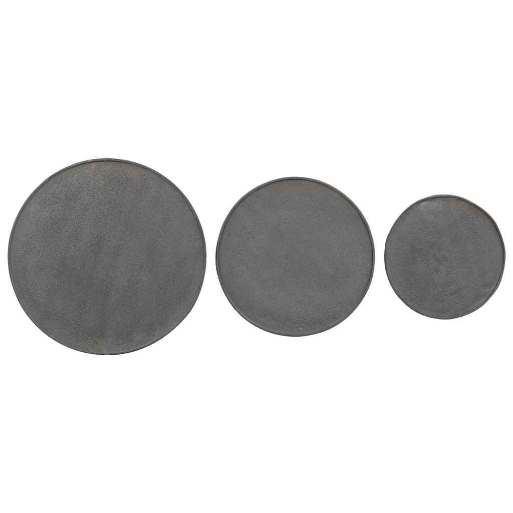 vidaXL Couchtisch 3 Stk. Schwarz Holzwerkstoff