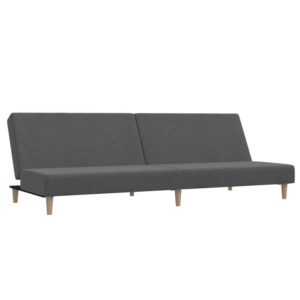 vidaXL Schlafsofa 2-Sitzer Hellgrau Stoff