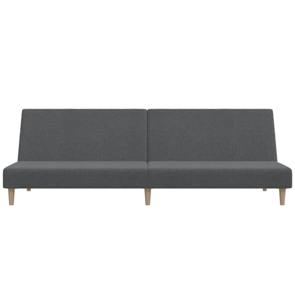 vidaXL Schlafsofa 2-Sitzer Hellgrau Stoff