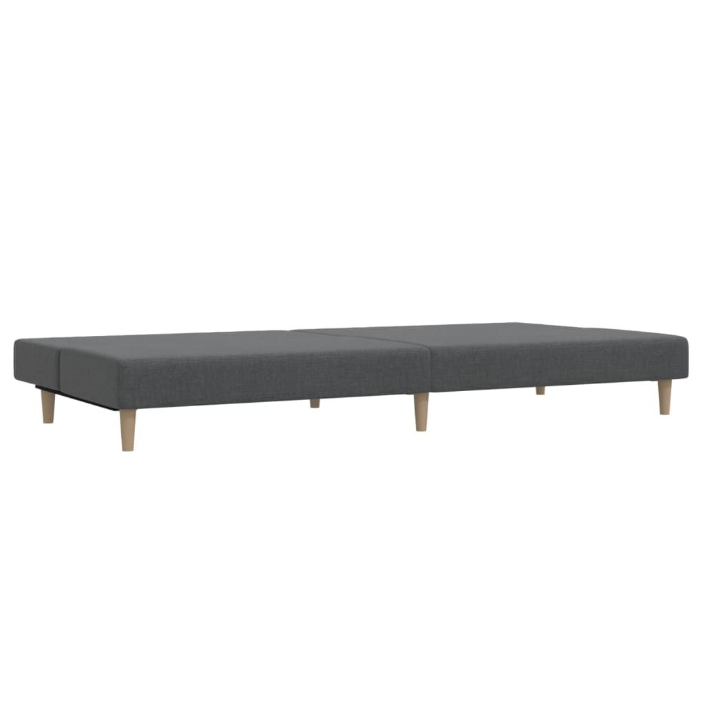 vidaXL Schlafsofa 2-Sitzer Hellgrau Stoff