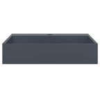 vidaXL Waschbecken 50x38x11 cm Mineralguss/Marmorguss Anthrazit