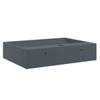 vidaXL Waschbecken 50x38x11 cm Mineralguss/Marmorguss Anthrazit
