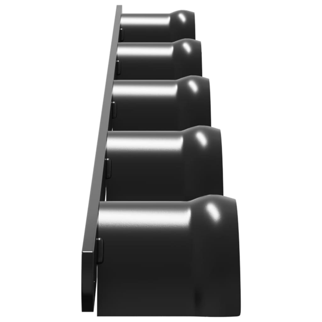 vidaXL Trensenhalter für 5 Trensen Schwarz Eisen