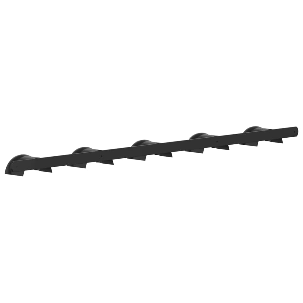 vidaXL Trensenhalter für 5 Trensen Schwarz Eisen