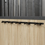 vidaXL Trensenhalter für 5 Trensen Schwarz Eisen