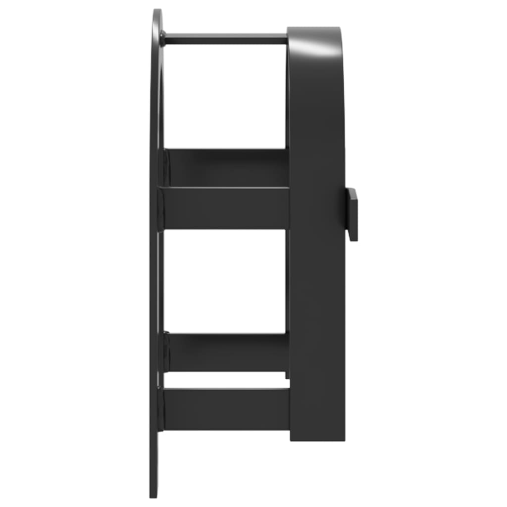 vidaXL Trensenhalter Wandmontage Schwarz Eisen