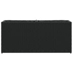 vidaXL Hochbeet mit 2 Fächern Schwarz 90x20x40 cm Poly Rattan