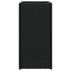 vidaXL Pflanzkübel Schwarz 30x30x60 cm Poly Rattan