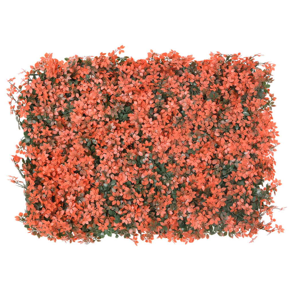 vidaXL Ahornblatt-Sichtschutz Künstlich 6 Stk. Hellrot 40x60 cm